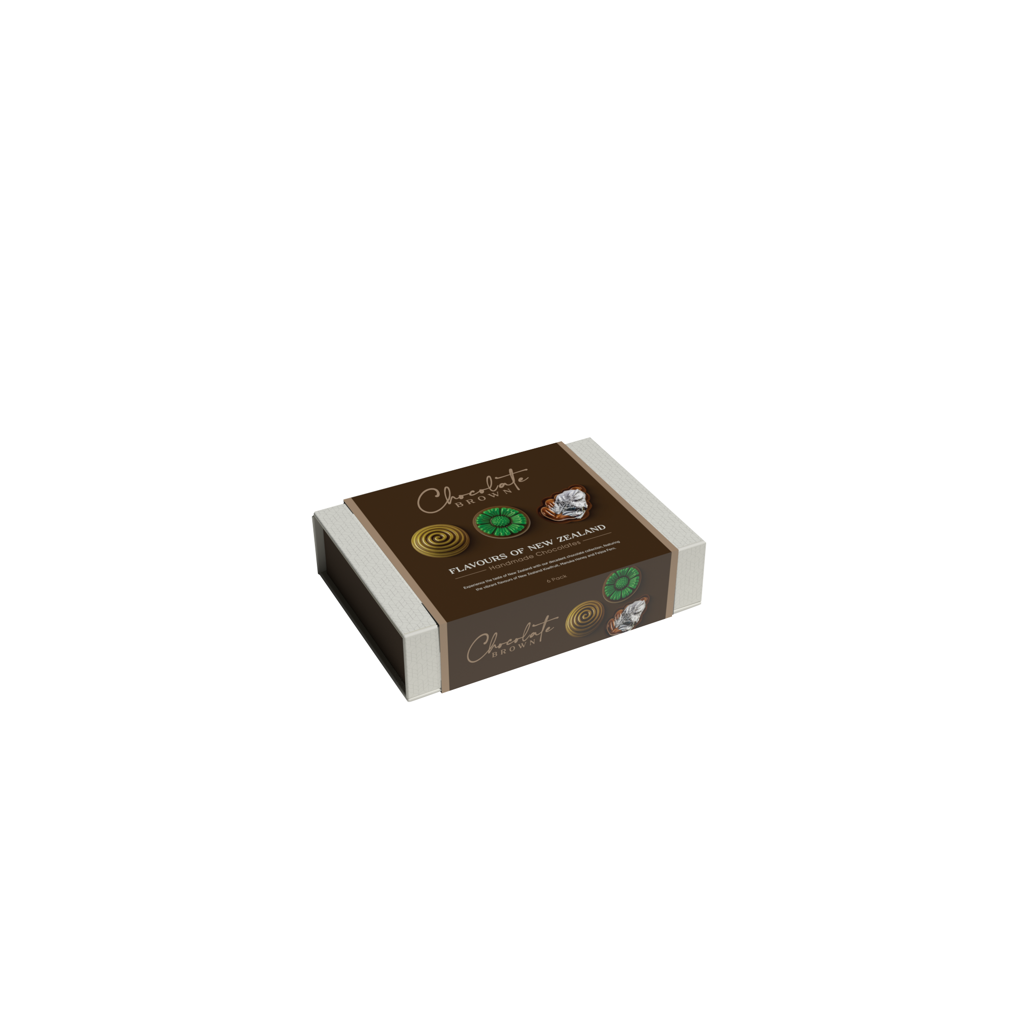 CBB85 flavours of nz - 6 pack chocolate brown