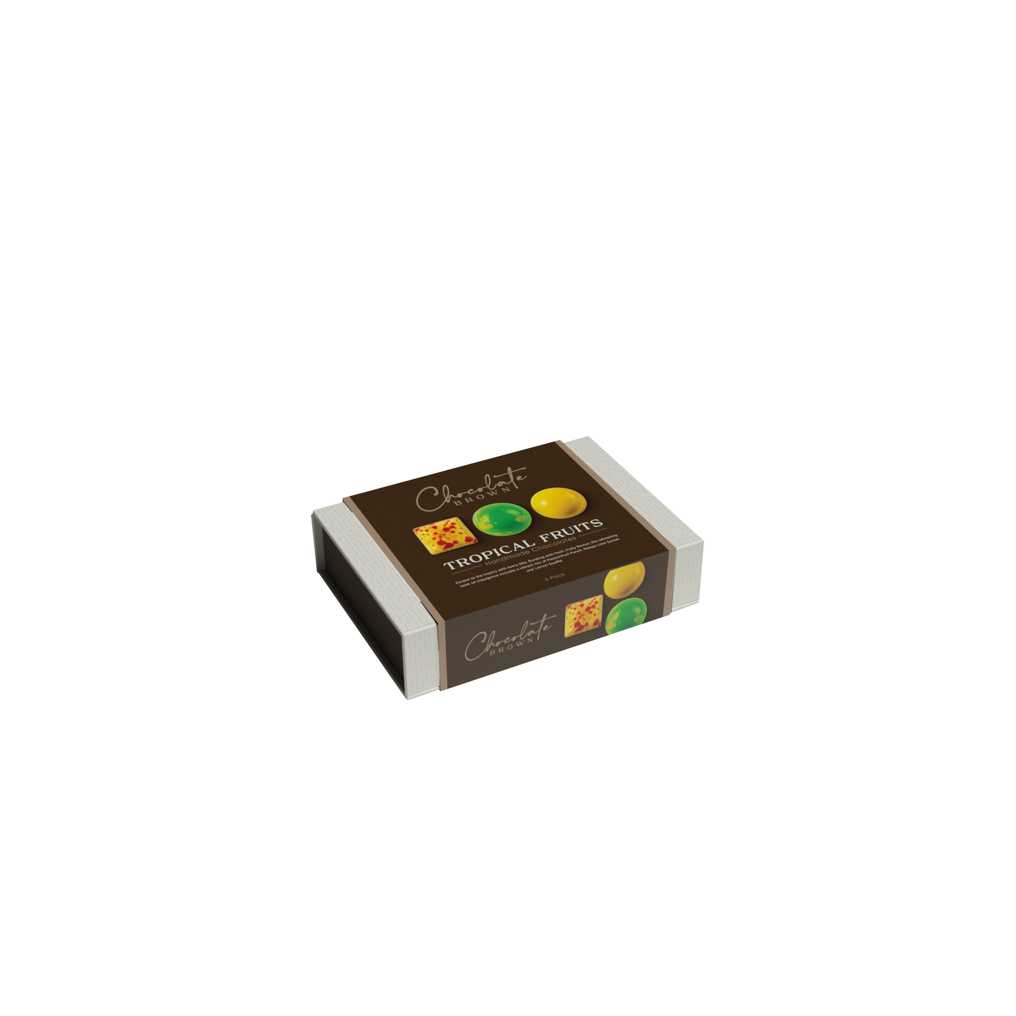 CBB88 tropical fruits - 6 pack chocolate brown