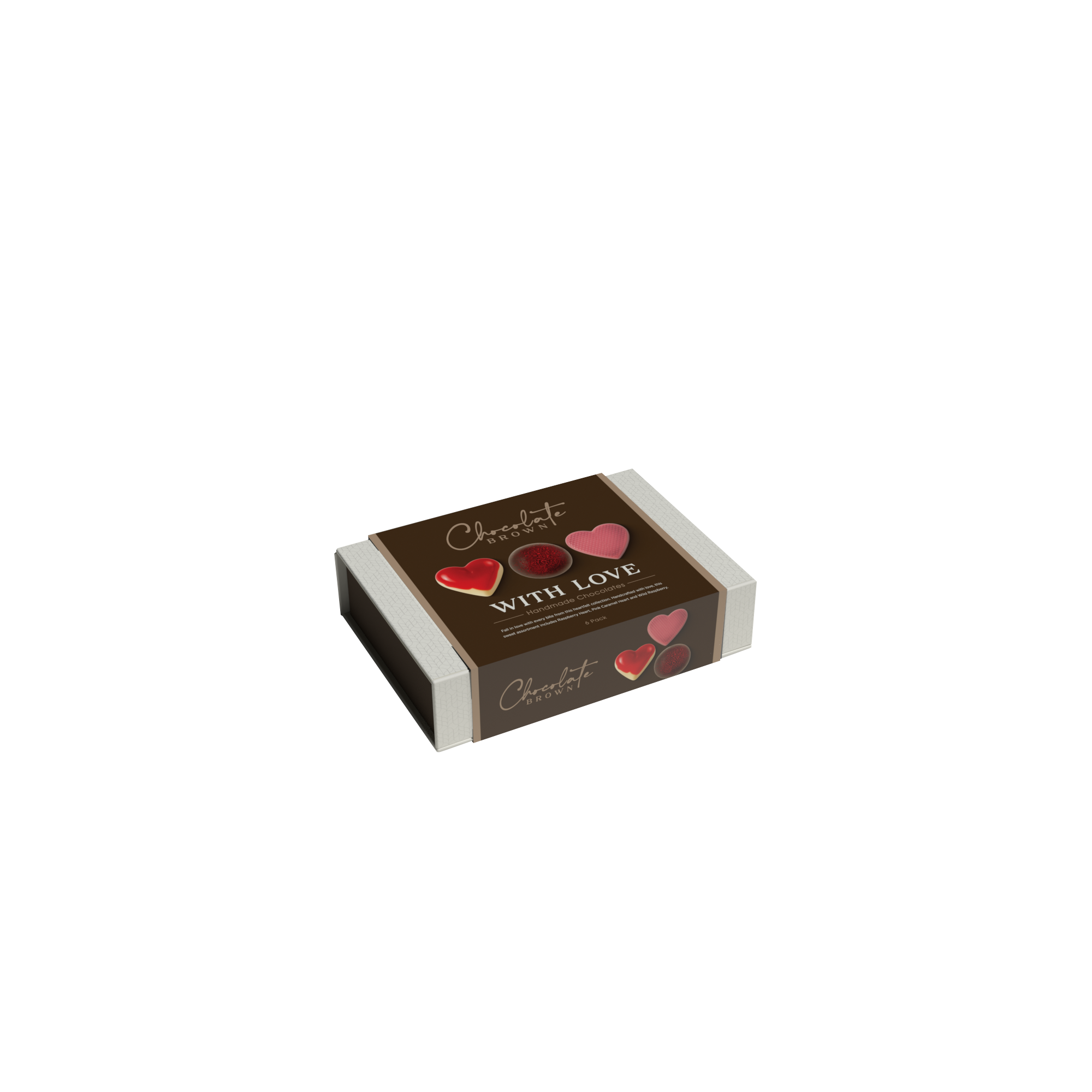 CBB89 with love - 6 pack chocolate brown