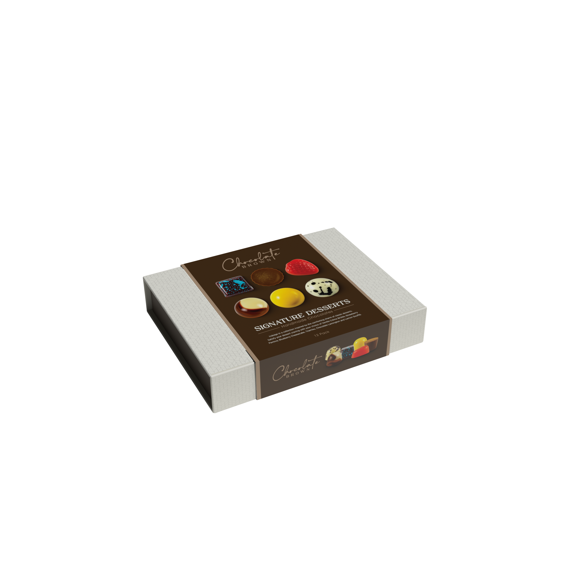 CBB94 desserts 12 pack chocolate brown