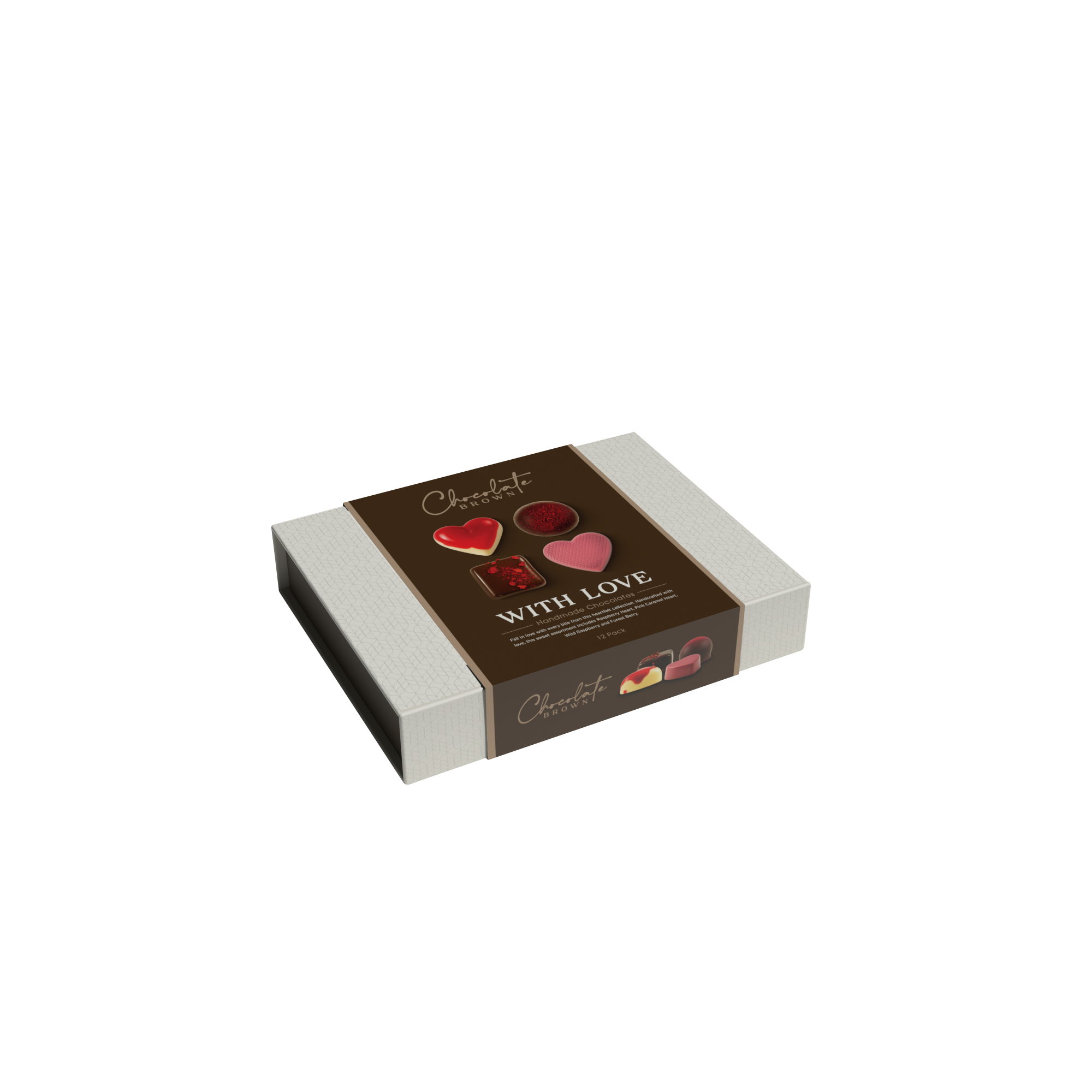 CBB96 with love 6 pack chocolate brown